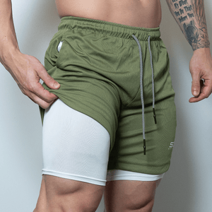 Performance Shorts - Military Green - selfbuiltapparel.co