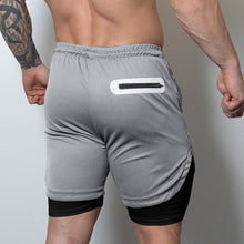 Load image into Gallery viewer, Performance Shorts - Light Gray/Black Liner - selfbuiltapparel.co