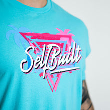 Load image into Gallery viewer, Miami Vice Tee - Teal - selfbuiltapparel.co
