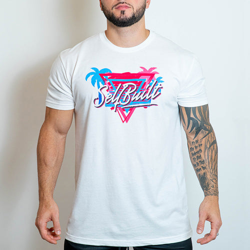 Miami Vice Tee - White - selfbuiltapparel.co