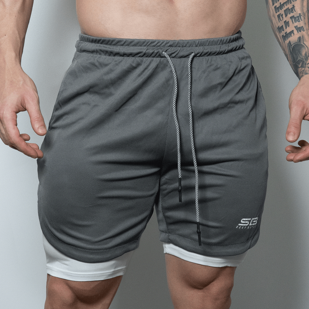 Performance Shorts - Grey - selfbuiltapparel.co