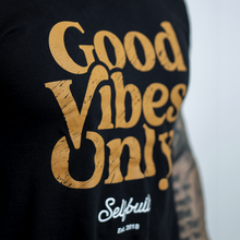 Load image into Gallery viewer, Good Vibes Only Tee - selfbuiltapparel.co